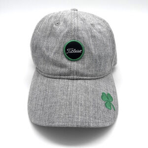 Titleist Shamrock Clover Golf Hat Cap Snap Back Gray & Green St Patrick’s Day